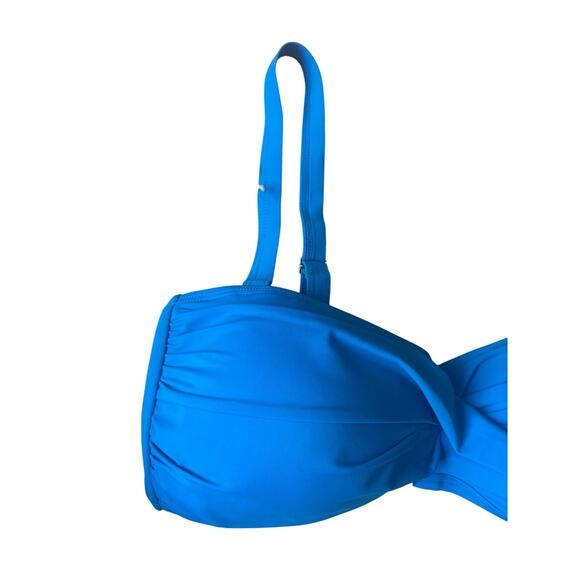 NWT Swimsuits For All | Blue Valentine Ruched Bandeau Bikini Top | Size 20 - Picture 3 of 10